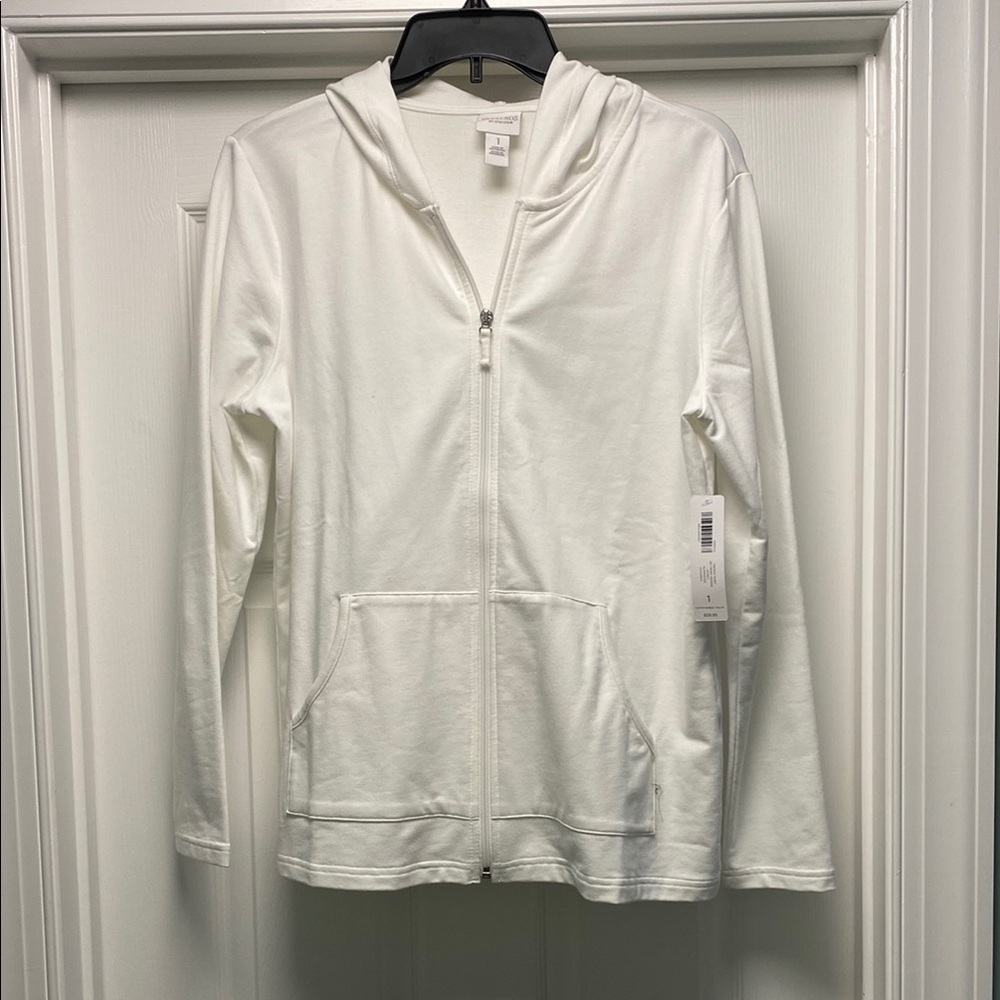 French Terry Zip Front Hoodie